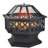Outdoor BBQ Stove Hex-Shaped Fire Pit
