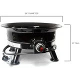 Firebowl Mega Outdoor Propane Gas Fire Pit