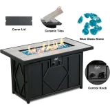 Gas FireTable 42″ Ceramic Tabletop Propane