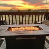 43 Inch Propane Fire Pit Table, 50,000 BTU