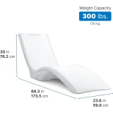 Outdoor Chaise Lounge Chair 19″