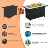 Gas FireTable 42″ Ceramic Tabletop Propane