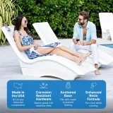 Outdoor Chaise Lounge Chair 19″