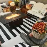 43 Inch Propane Fire Pit Table, 50,000 BTU
