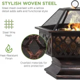 Outdoor BBQ Stove Hex-Shaped Fire Pit