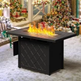 43 Inch Propane Fire Pit Table, 50,000 BTU
