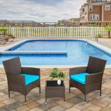 3-Piece Wicker Patio Set