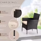 4-Piece Outdoor Rattan Patio Set